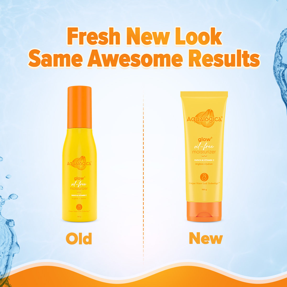 Glow+ Oil Free Moisturizer with Papaya & Vitamin C for Glowing Skin - 100g