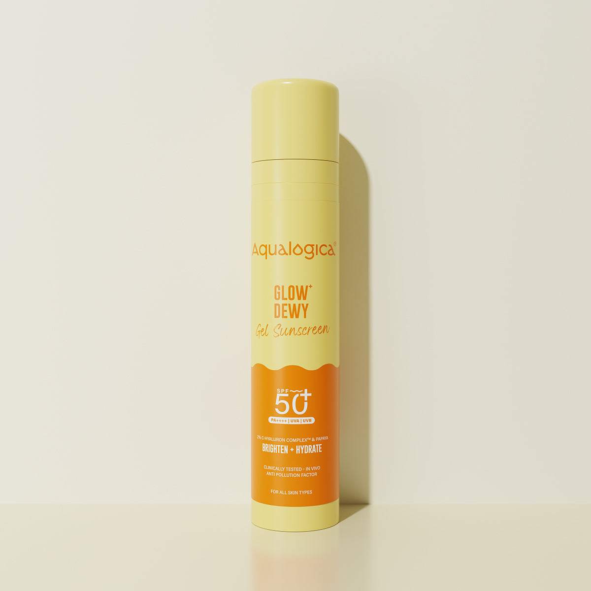 Glow+ Dewy Gel Sunscreen In-Vivo Tested SPF 50+ PA++++ with Papaya & Vitamin C - 50g