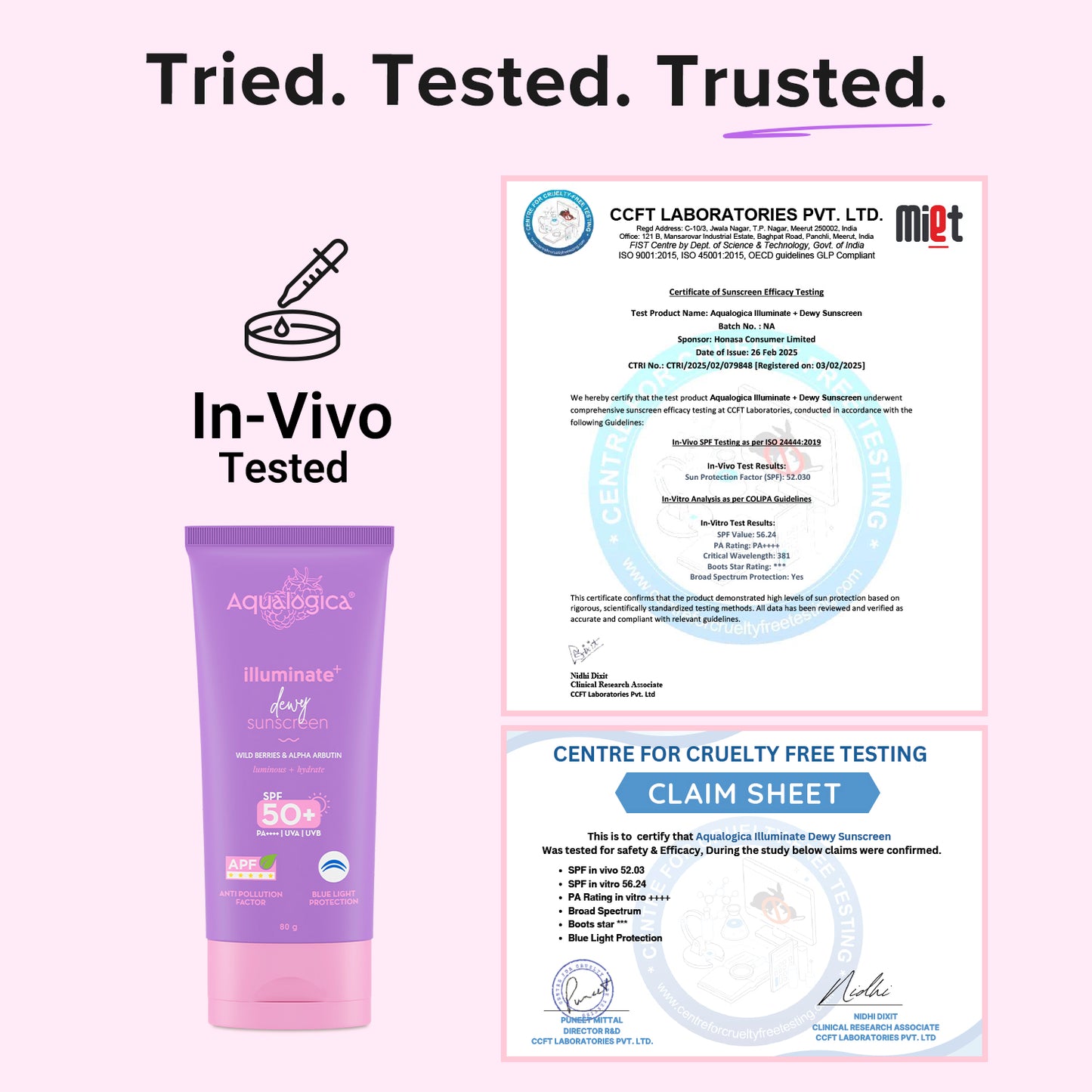 Illuminate+ Dewy Sunscreen SPF 50+ PA++++  with Wild Berries & Alpha Arbutin - 80 g(Pack of 2)