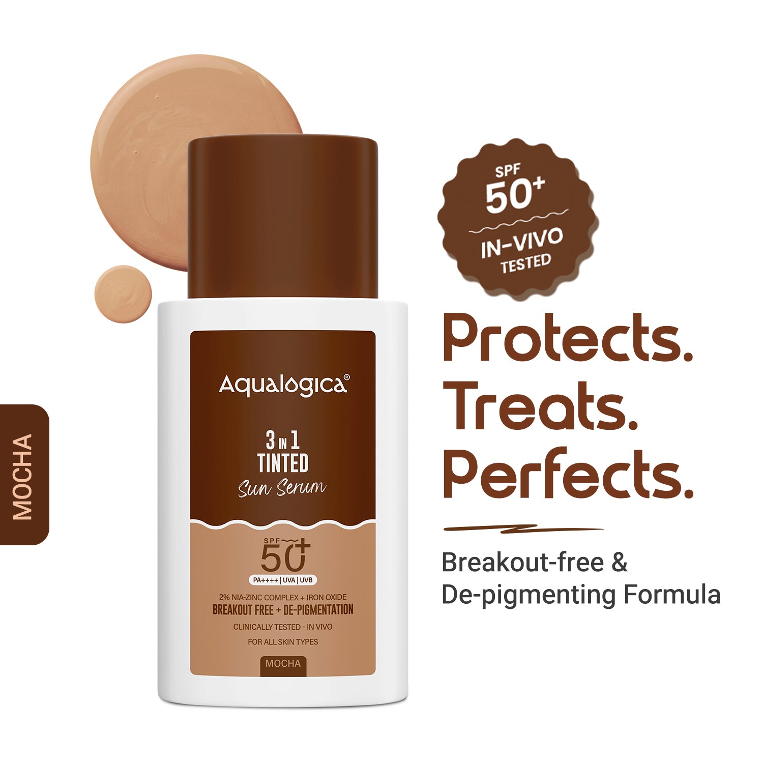 3-in-1 Tinted Sun Serum - Mocha | 50g