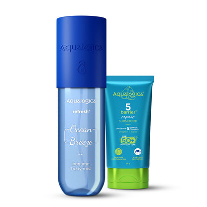 Ocean Breeze Body Mist & Barrier Sunscreen Duo