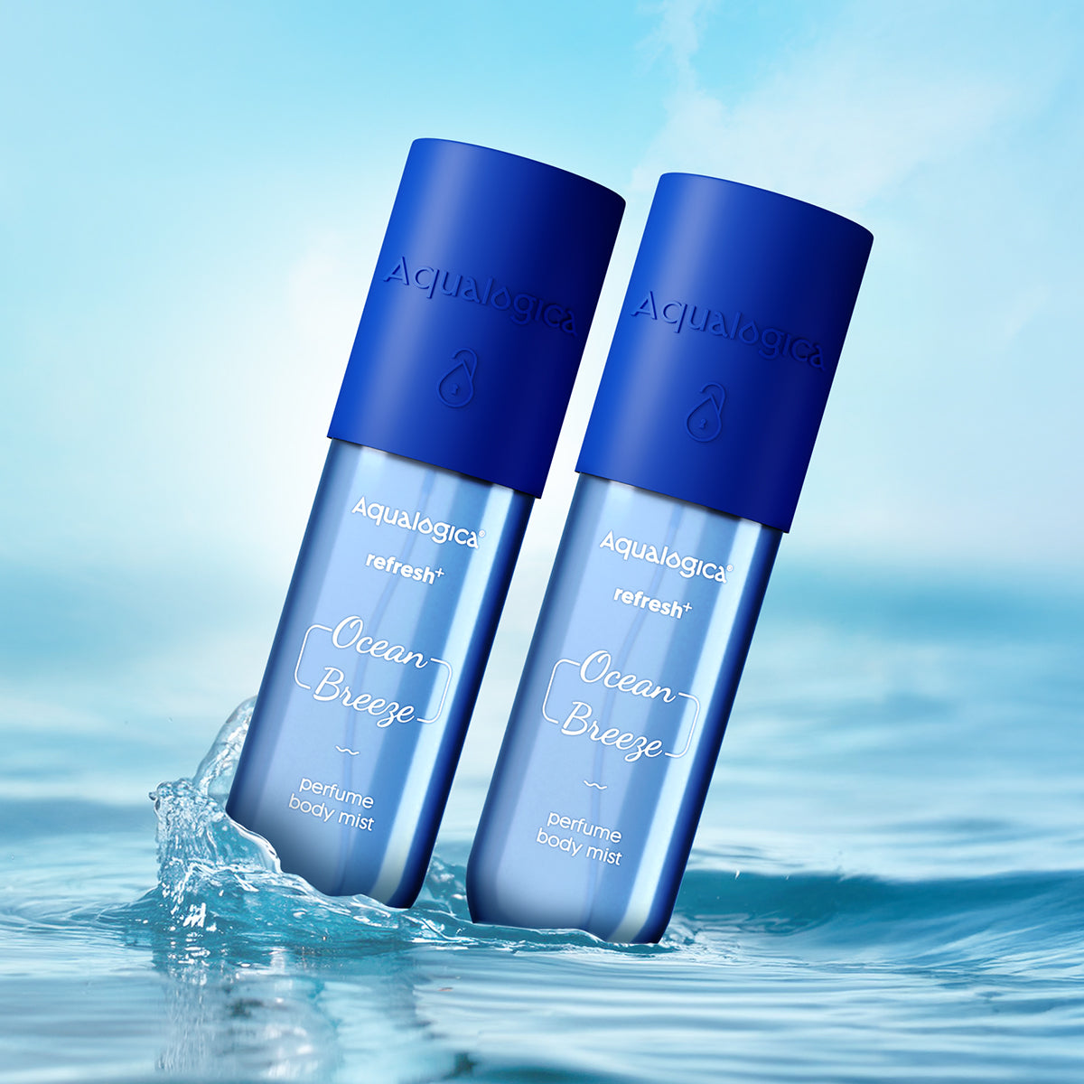 Refresh+ Perfume Body Mist - Ocean Breeze with Zemea & Hyaluronic Acid- 150 ml (Pack of 2)