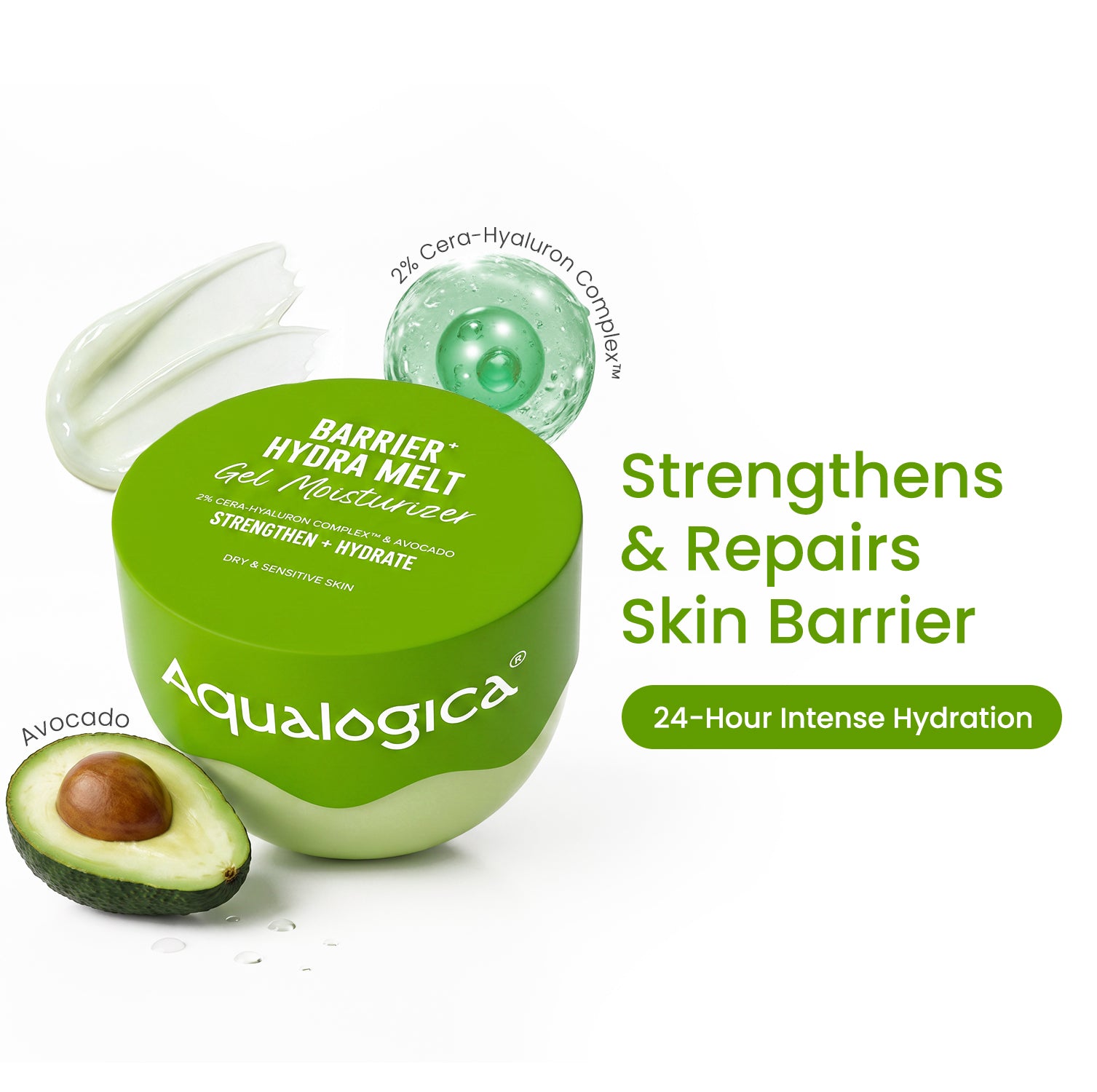 Barrier+ Hydra Melt Gel Moisturizer with Avocado & 5 Essential Ceramides - 100 g