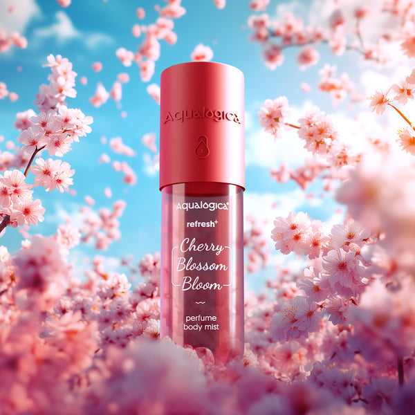 Aqualogica Refresh+ Cherry Blossom Bloom Perfume body mist SPF 50 PA++++ 50g
