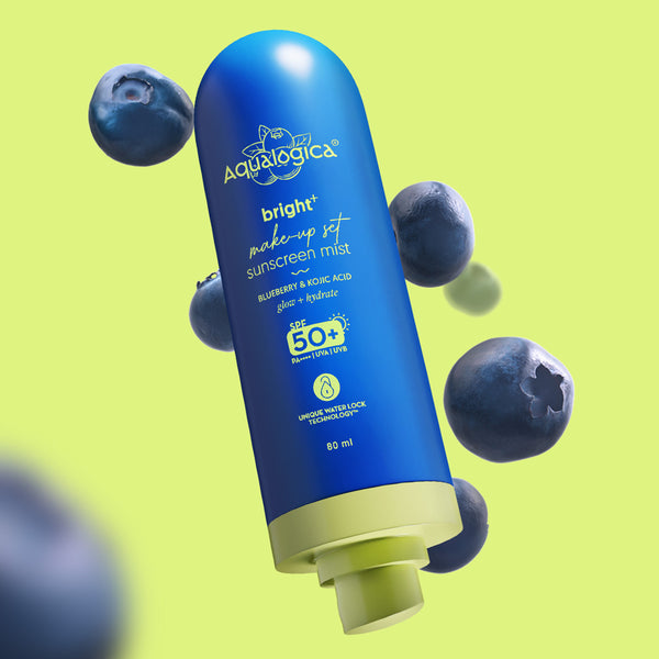 Aqualogica Bright+ Make-up Set Sunscreen Mist SPF 50 PA++++ 50g