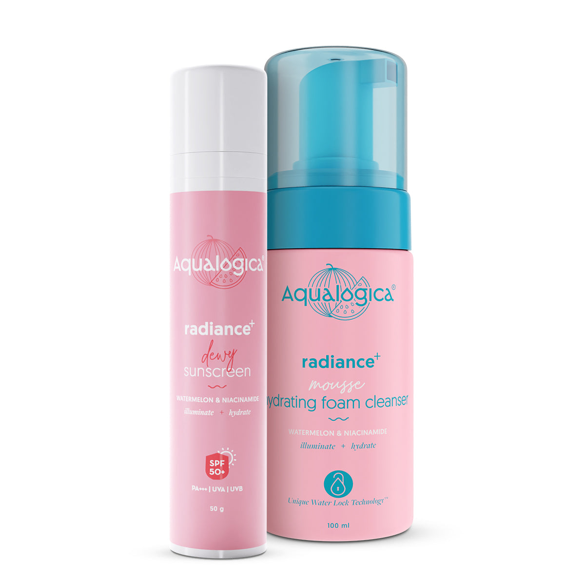 Radiance Suncreen Radiance+ Refresh & Shield Combo – Aqualogica
