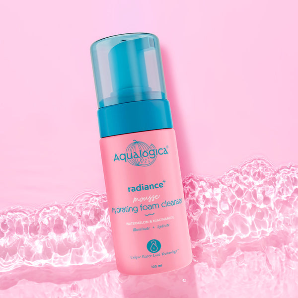 Aqualogica Radiance+ Mousse Hydrating Foam Cleanser SPF 50 PA++++ 50g