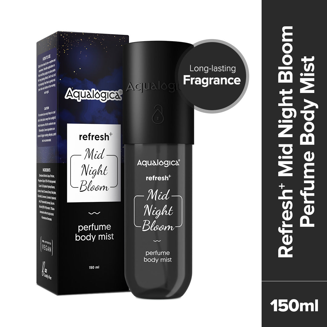 Refresh+ Mid Night Bloom Perfume Body Mist with Zemea & Hyaluronic Acid (150 ml)