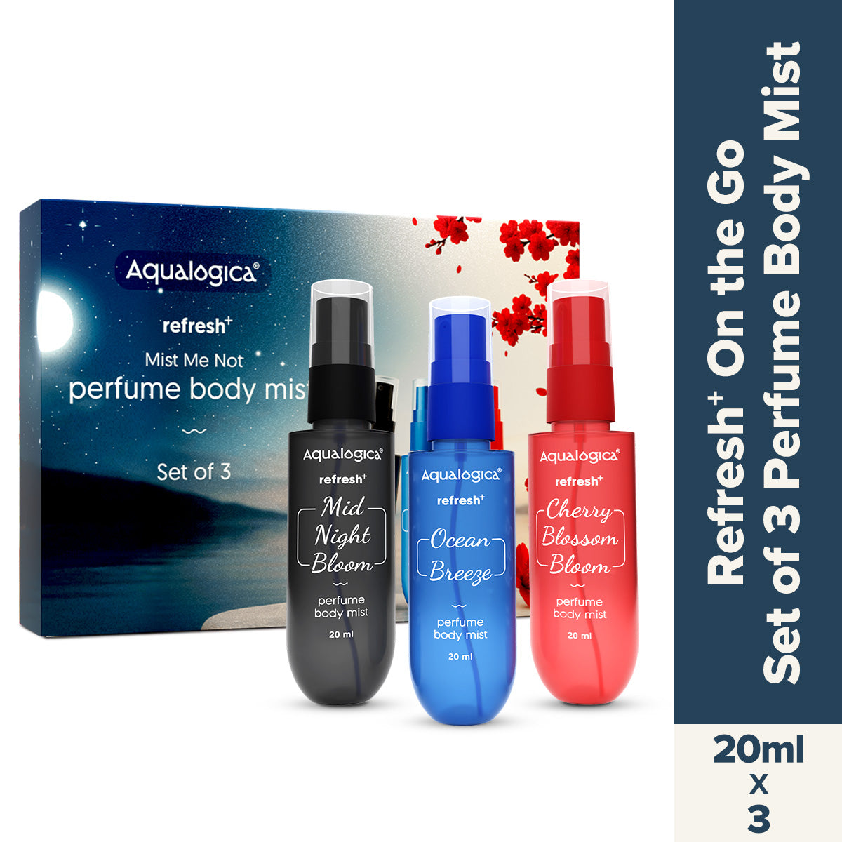 Refresh+ Mist Me Not Set of 3 Perfume Body Mist