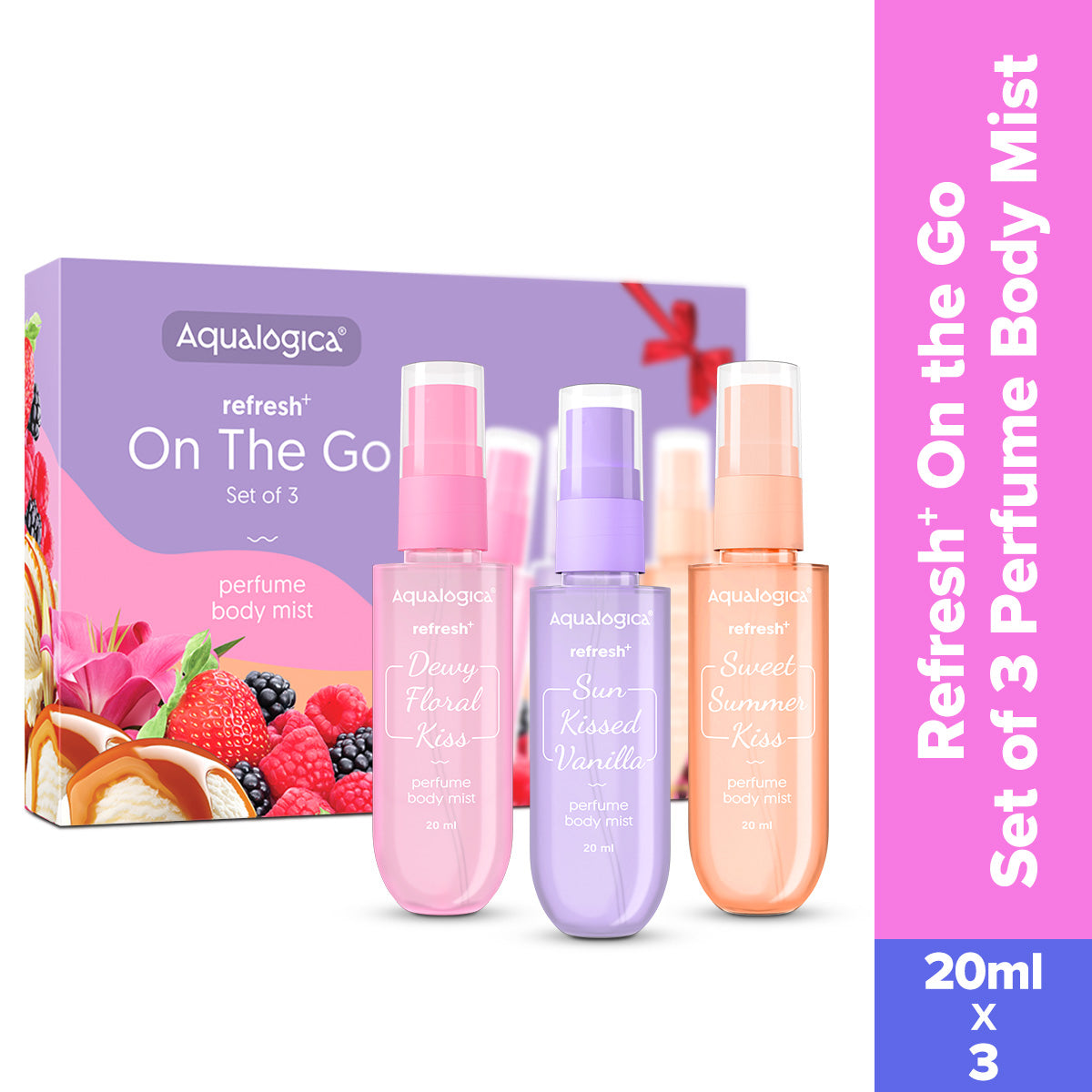 Refresh+ On The Go - Set of 3 Perfume Body Mist