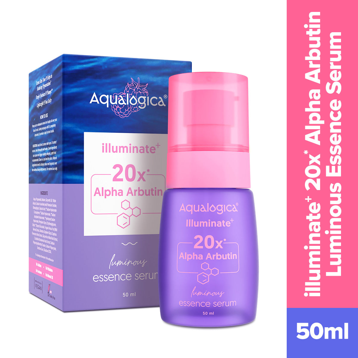 Illuminate+ 20x Alpha Arbutin Luminous Essence Serum 50ml