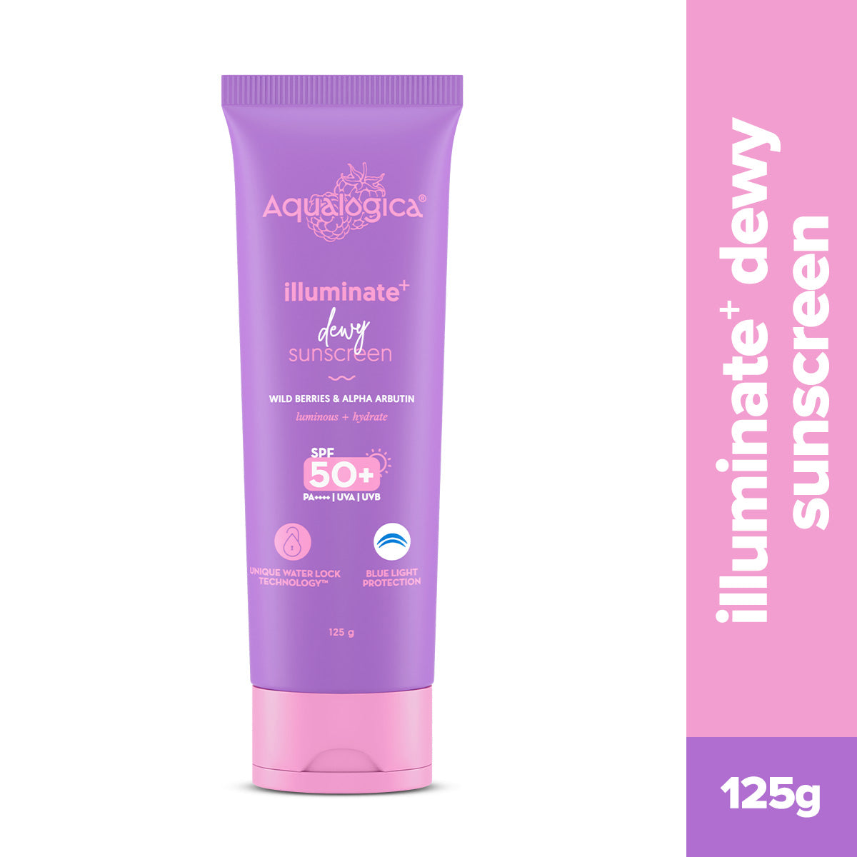 Illuminate+ Dewy Sunscreen SPF 50+ PA++++ with Wild Berries & Alpha Arbutin - 125 g