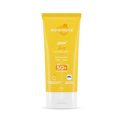 FREEBIE - Glow+ Dewy Sunscreen with SPF 50+ & PA++++ for UVA/B & Blue Light Protection & No White Cast - 80g