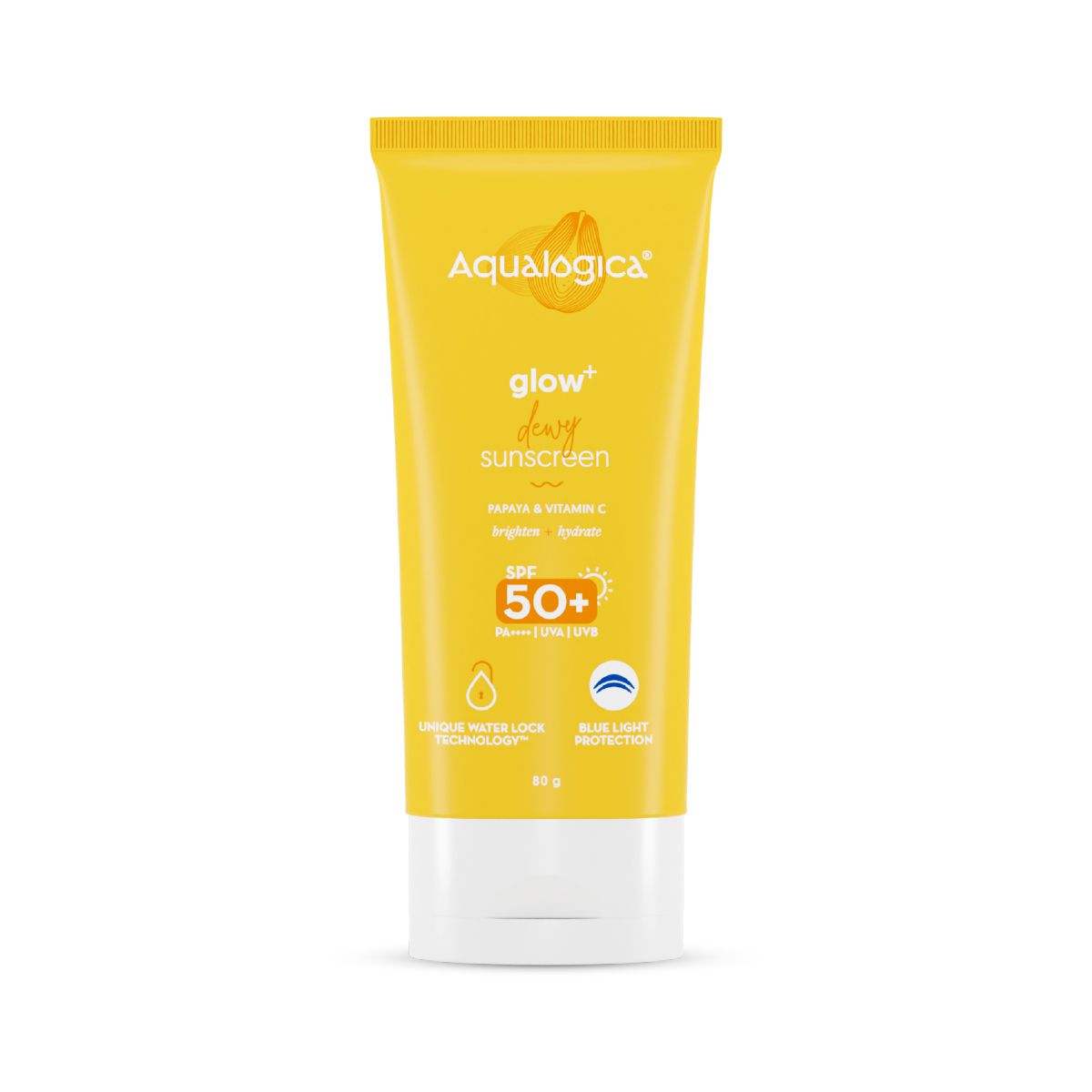 FREEBIE | Glow+ Dewy Sunscreen with SPF 50+ & PA++++ for UVA/B & Blue Light Protection & No White Cast - 80g