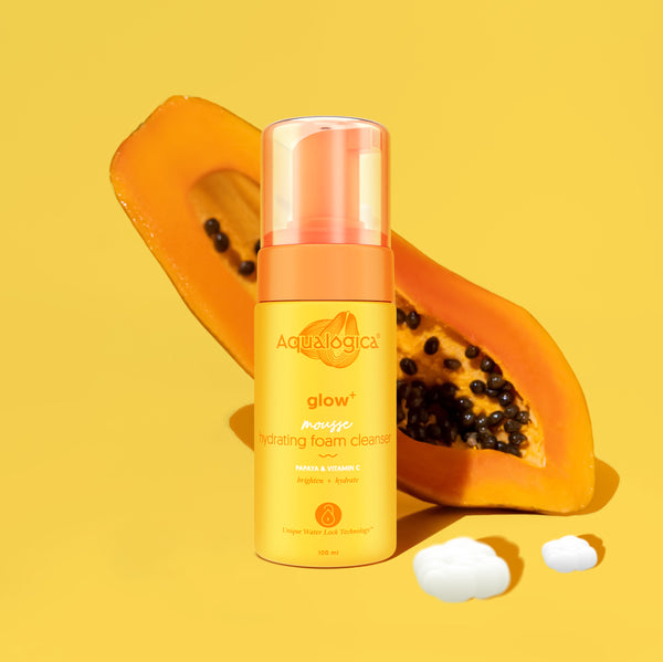 Aqualogica Glow + Hydrating Foam Cleanser(DERMAA) SPF 50 PA++++ 50g
