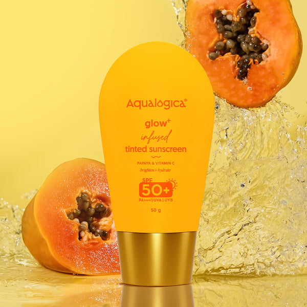 Aqualogica Glow + Infused Tinted Sunscreen SPF 50 PA++++ 50g