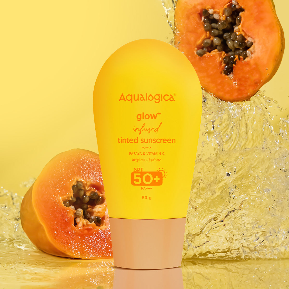 Glow+ Infused Tinted Sunscreen  With Papaya & Vitamin C