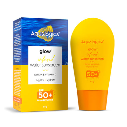 Glow+ Infused Water Sunscreen - 50 g (Pack of 2)