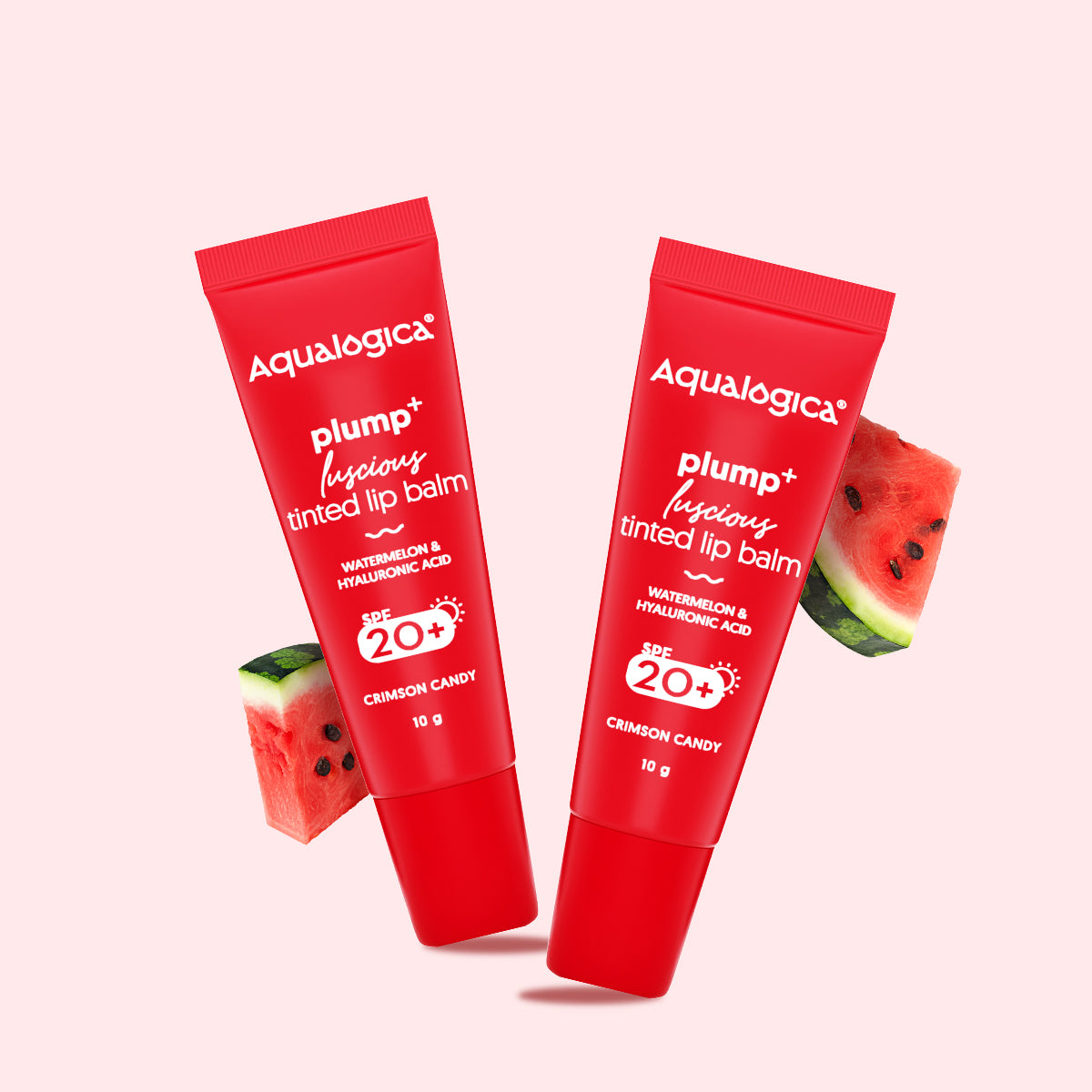Crimson Candy Plump+ Luscious Tinted Lip Balm - 10 g (Pack of 2)
