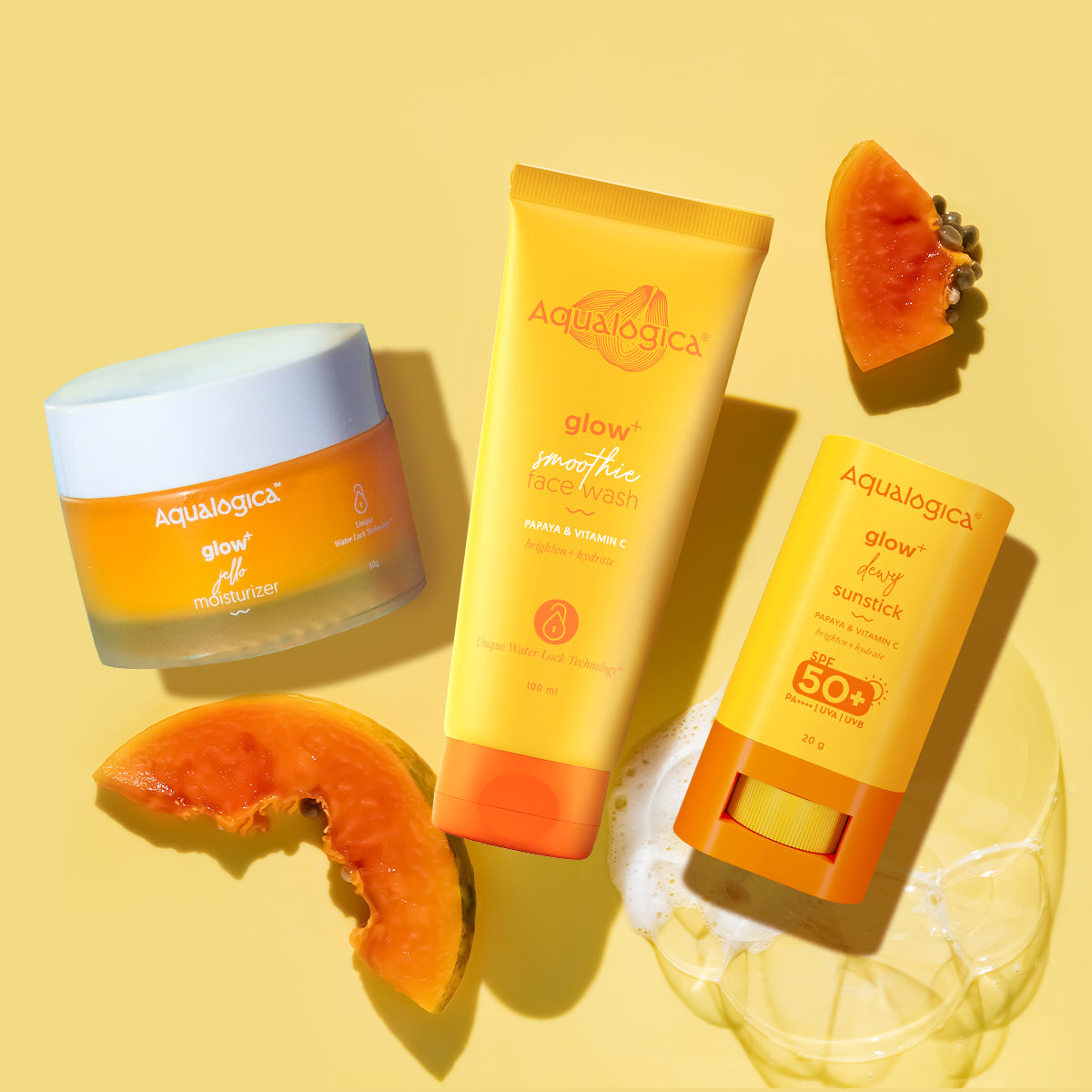 Aura AQUAGE BASIC SKIN CARE SERIES 2個セット Glow+ Dewy Skin Trio