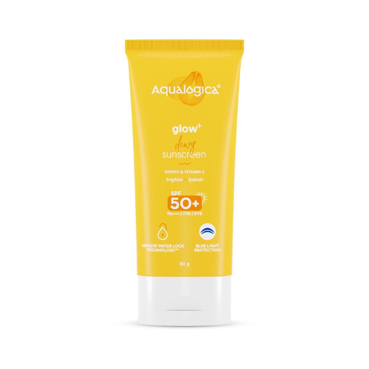 FREEBIE Glow+ Dewy Sunscreen with SPF 50+ & PA++++ for UVA/B & Blue Light Protection & No White Cast - 80g