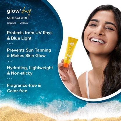 FREEBIE Glow+ Dewy Sunscreen 15g